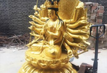 广州精美纯铜千手观音雕塑