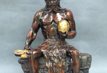 广州神农大帝坐姿雕塑像