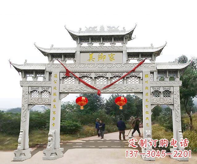 广州牌坊雕塑珍贵的传统文化