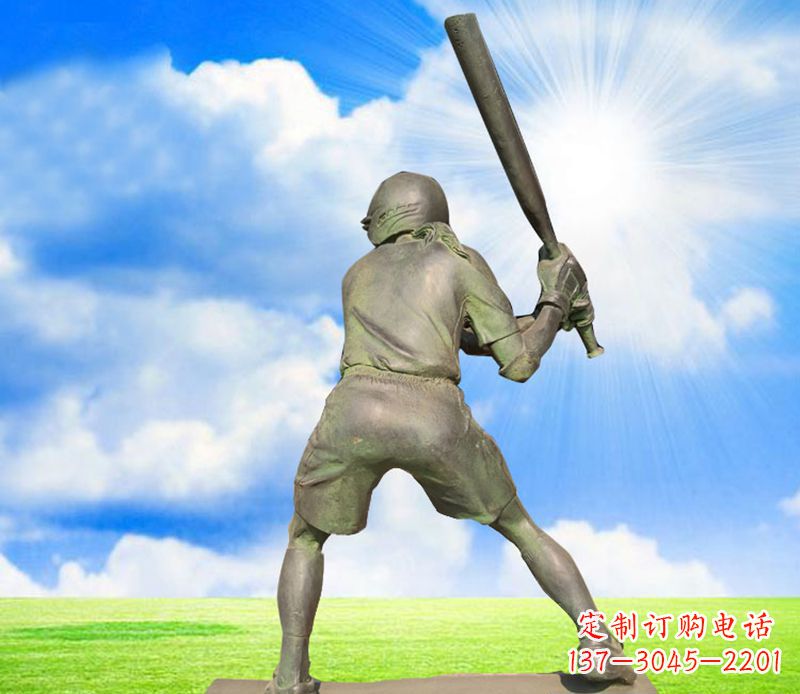 广州纪念棒球精美的棒球雕塑