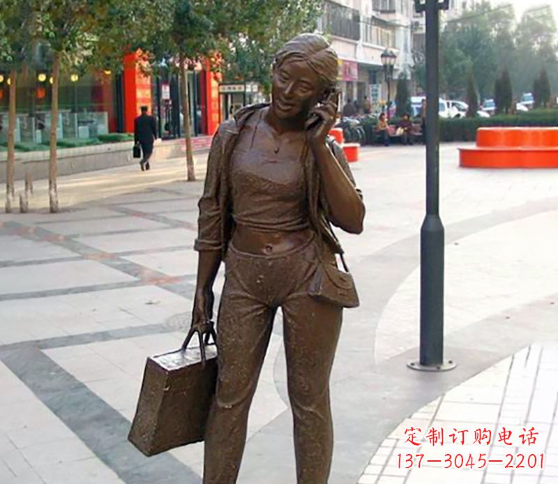 广州通话女性雕塑