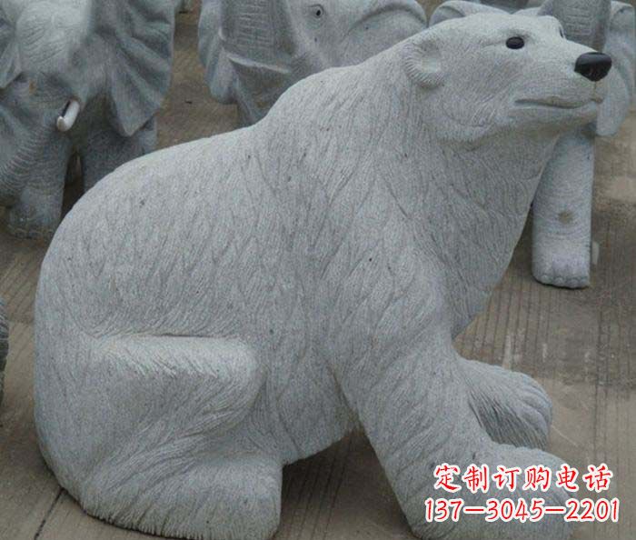 广州精美大理石雕刻的北极熊