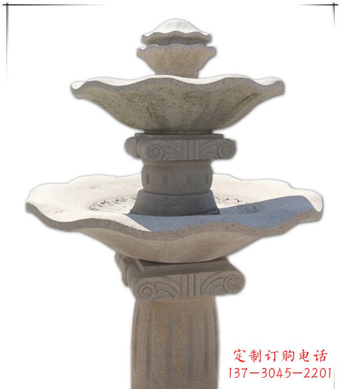 广州大理石多层喷泉石雕精美绝伦的艺术形式