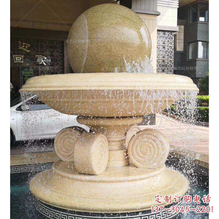 广州大理石风水球雕塑传承古老文化的象征
