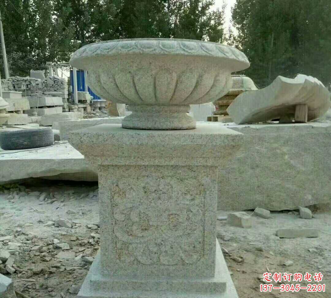 广州大理石花盆雕塑