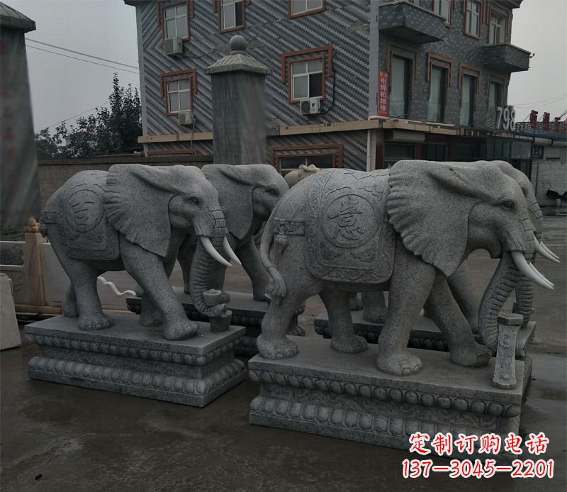 广州唯美雕刻大象雕塑