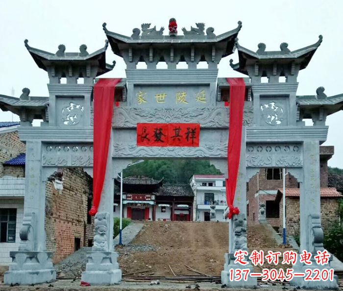 广州精美大理石牌坊雕塑