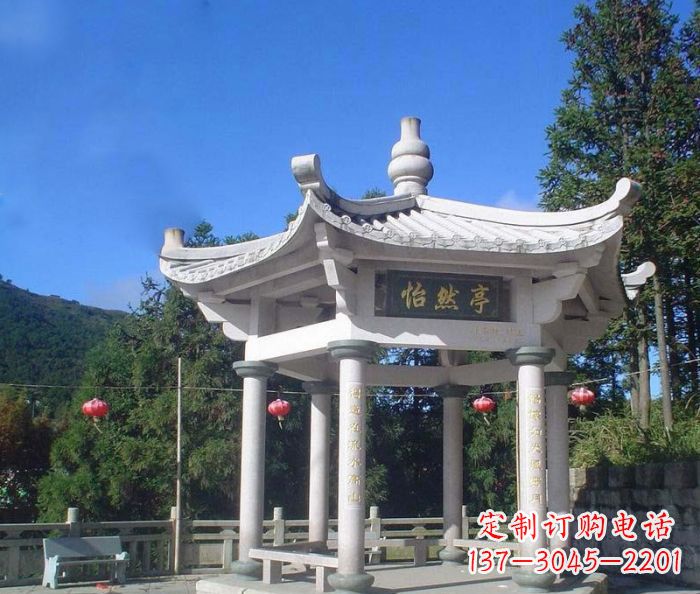 广州精美大理石凉亭雕塑