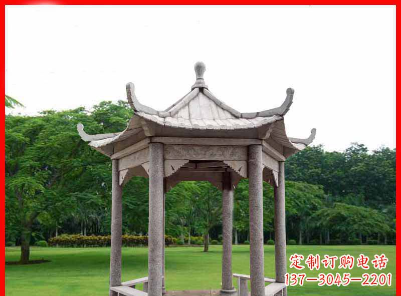 广州精致大理石凉亭雕塑