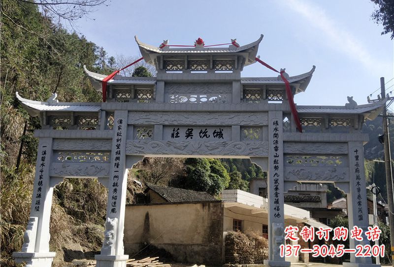 广州大理石牌坊雕塑尊贵雕塑,永久保存