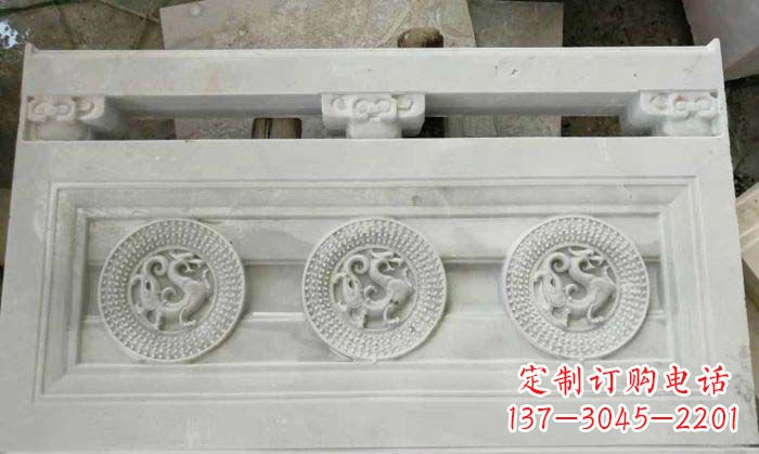 广州精美青龙石浮雕栏板雕塑