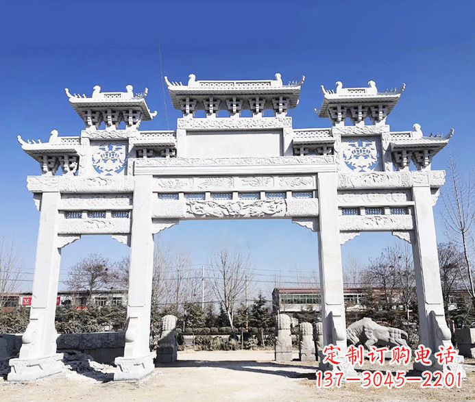 广州大理石牌坊石雕定制