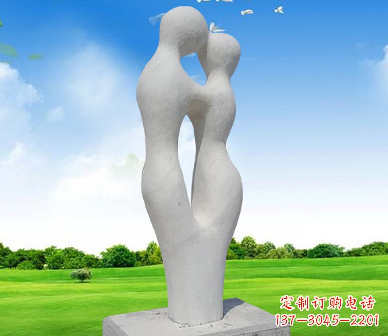 广州情侣石雕,永恒的爱恋