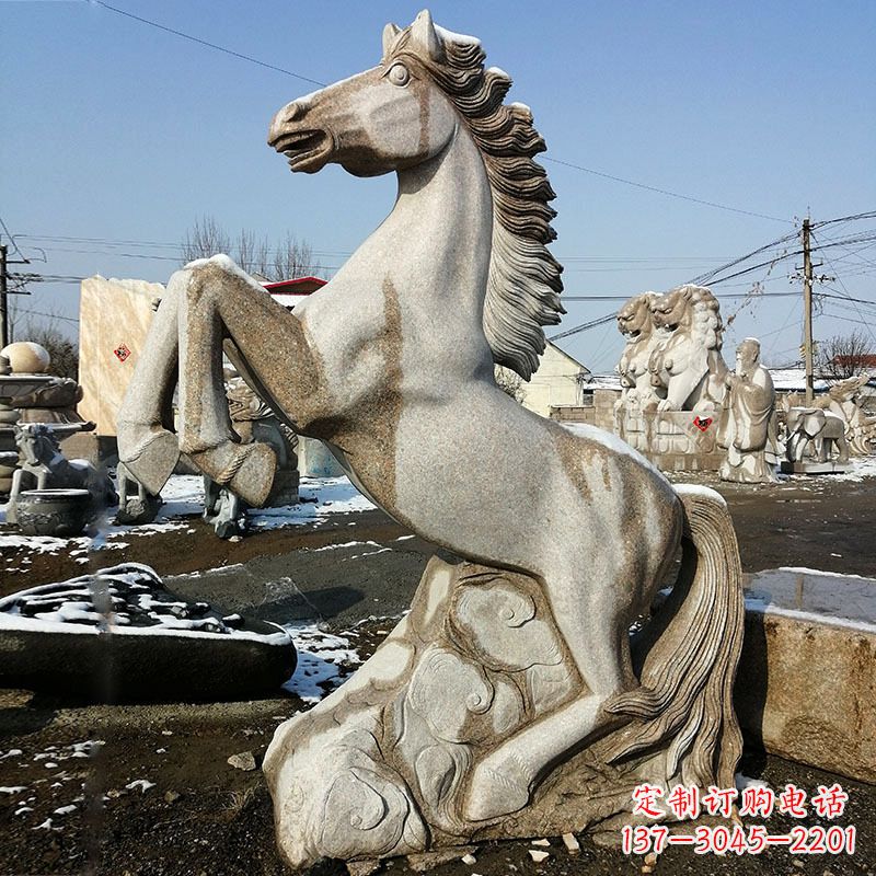 广州大理石生肖马雕塑