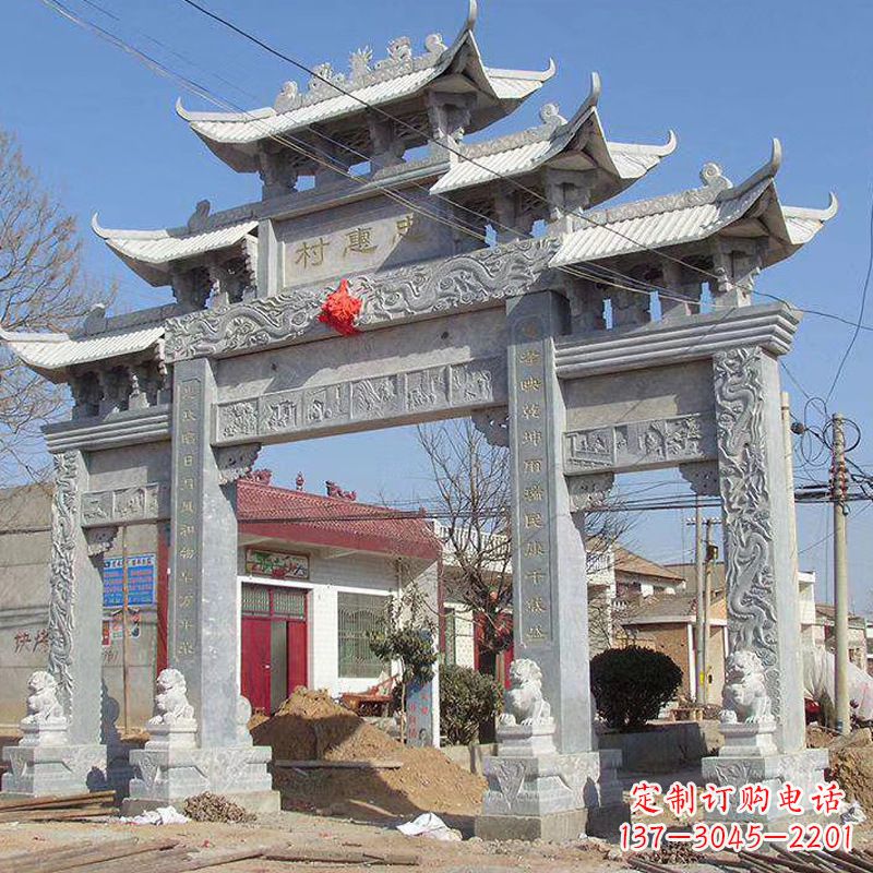 广州大理石牌坊石雕艺术
