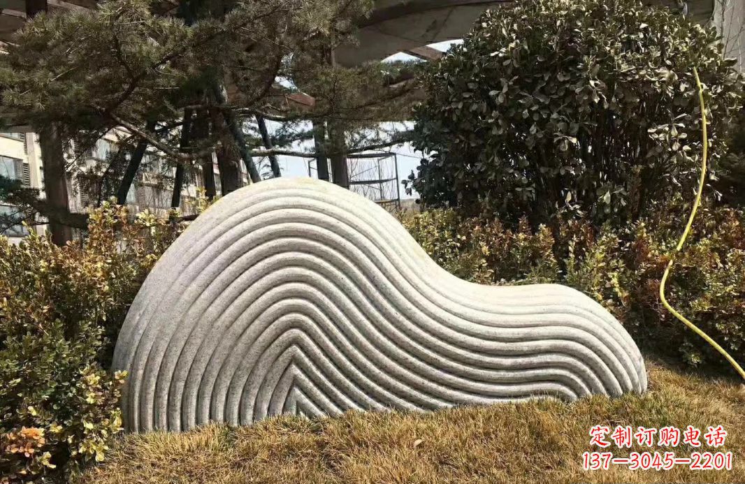 广州高雅大理石纹理假山雕塑