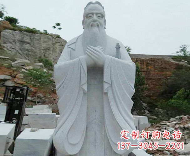 广州高雅大理石孔子雕塑