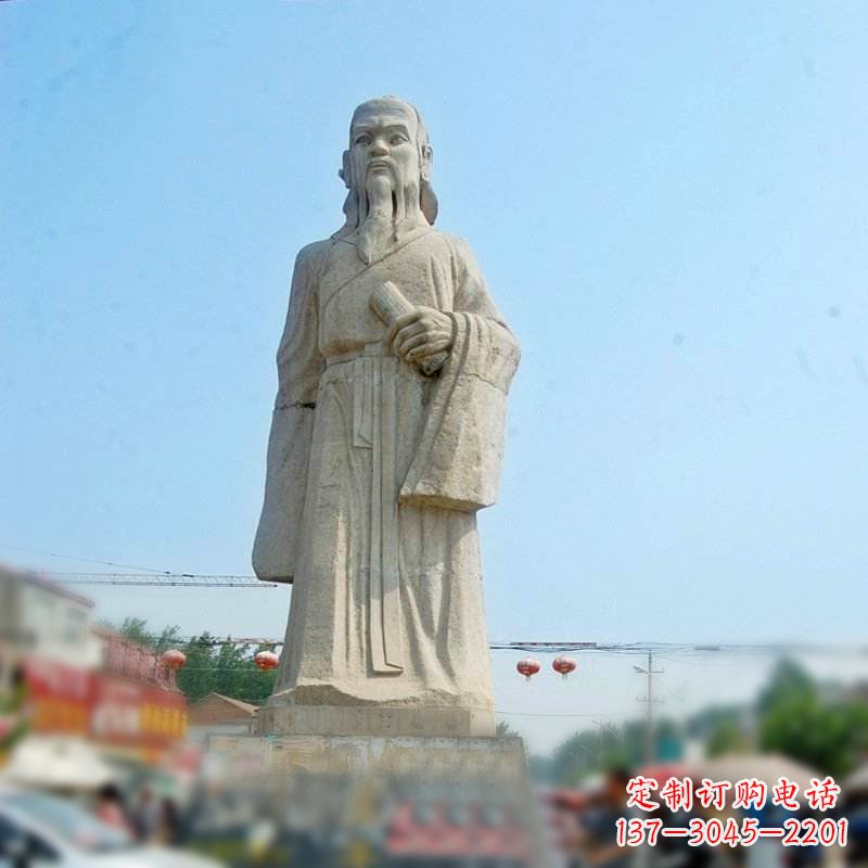 广州大理石庄子雕塑-城市景区历史名人中国古代哲学家雕像
