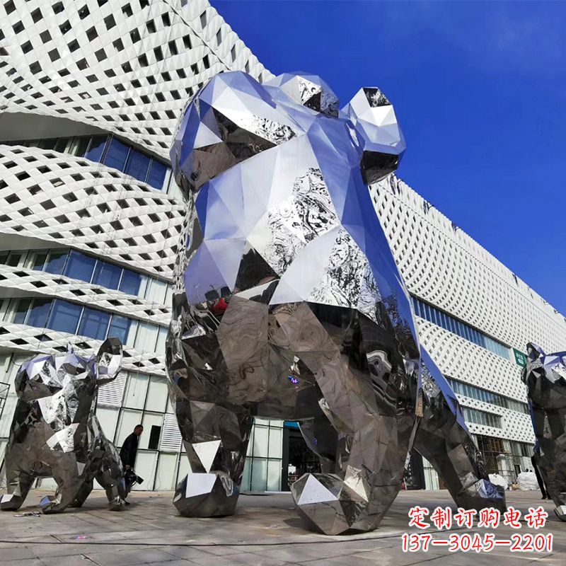 广州优雅可爱的面部狗雕塑