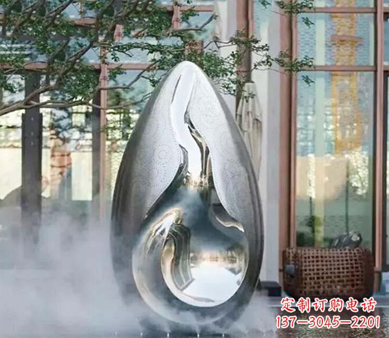 广州大型创意水滴公园景观雕塑