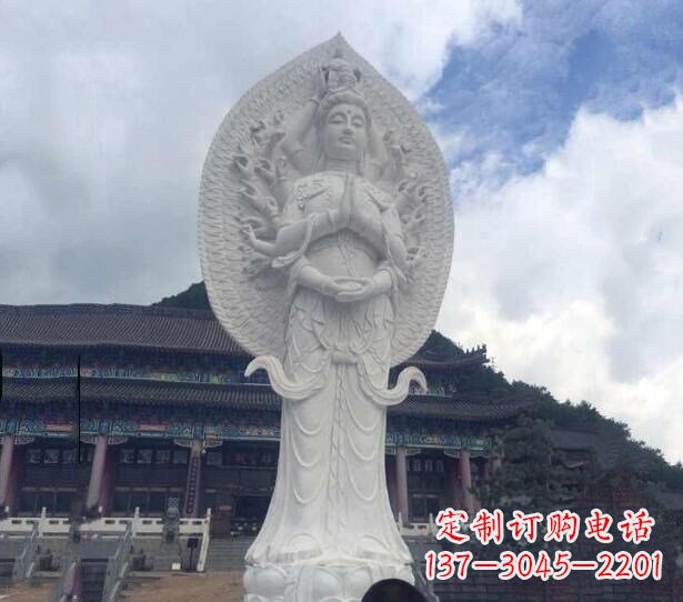 广州大型汉白玉观音雕像