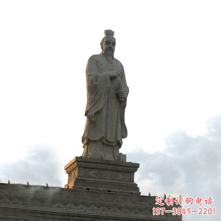 广州大型孟子景观雕塑-景区广场历史文化名人塑像