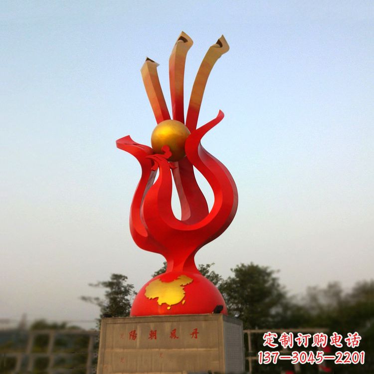 广州精美不锈钢凤凰雕塑