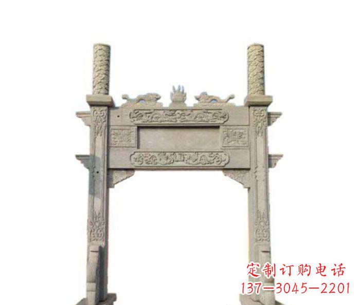 广州产品名称中领雕塑-牌坊石雕