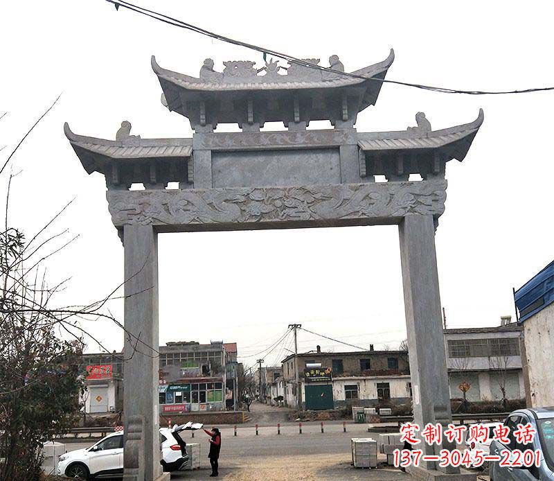 广州精美大理石牌坊石雕