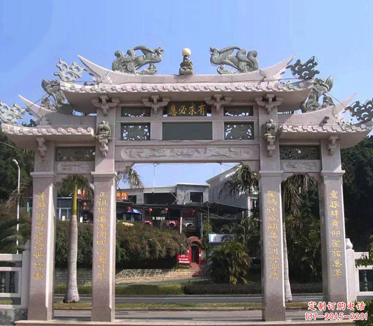 广州精美石雕牌坊雕塑——传承文化的艺术精品