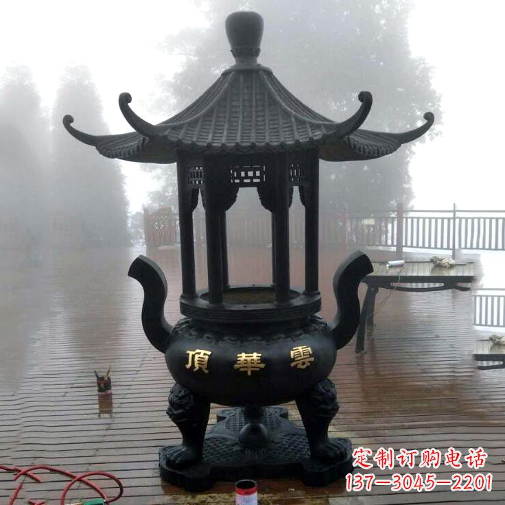 广州精美青铜香炉雕塑