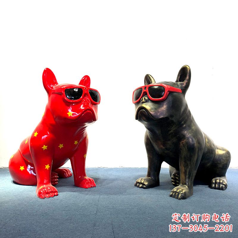 广州斗牛犬雕塑摆件