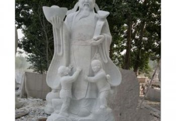 广州大理石财神雕塑——守护家庭繁荣