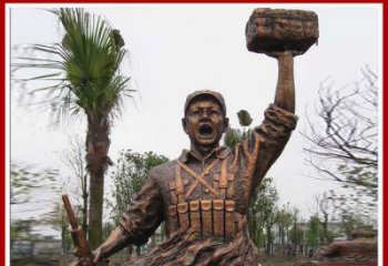 广州董存瑞英雄模范铜雕——艺术之美的匠心细作