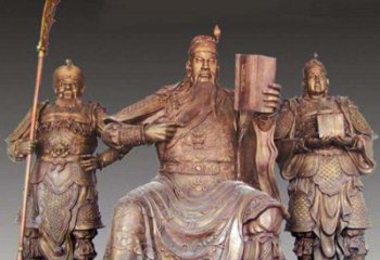 广州中领雕塑艺术：以关公武财神铜雕塑荣耀家中