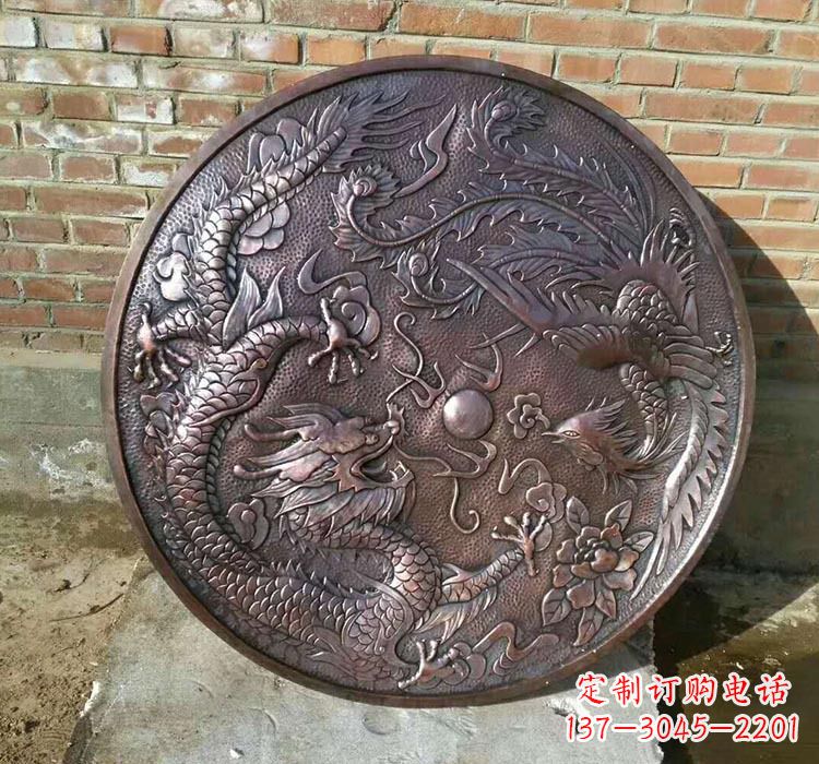 广州锻铜龙凤浮雕