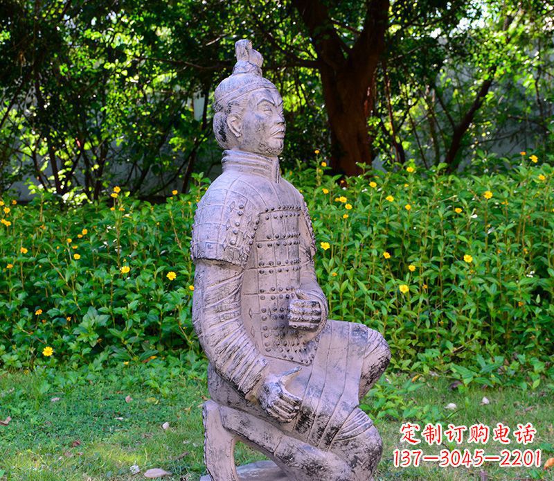 广州传统文化经典--仿古兵马俑雕塑