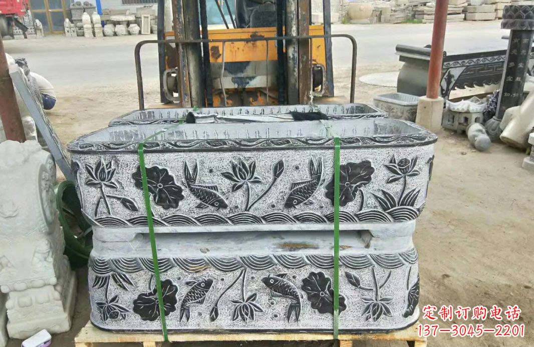 广州精美古典仿古石水缸雕塑