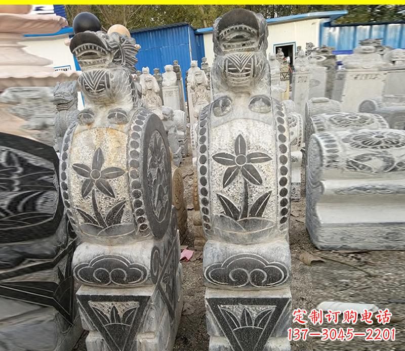 广州仿古石门墩雕塑,传承历史文化