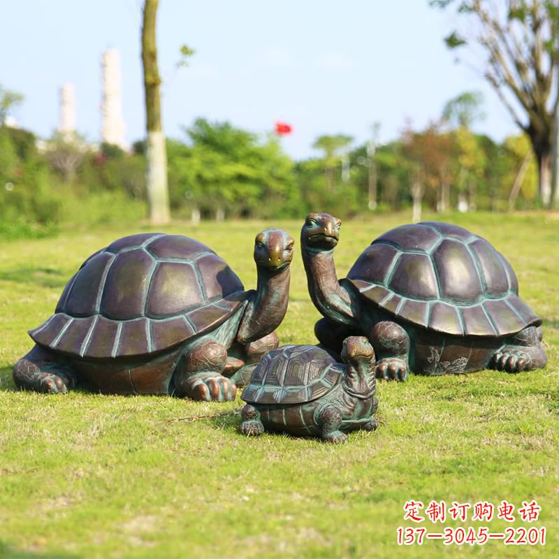 广州仿铜做工精美的乌龟雕塑摆件