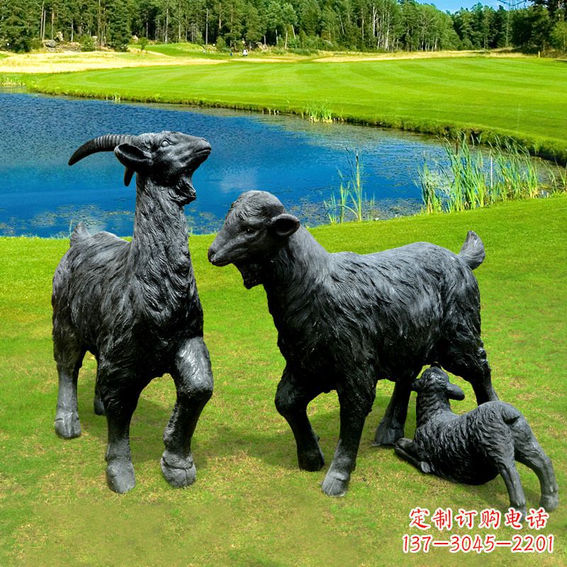 广州 雕刻经典,匠心独具,黑山羊雕塑