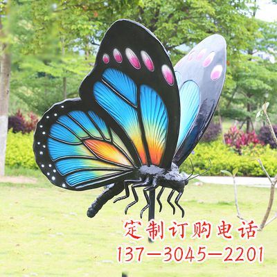 广州蓝蝴蝶雕塑-让你的室内空间焕发生机