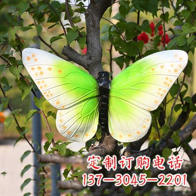 广州浅绿色蝴蝶雕塑