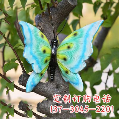 广州蓝色蝴蝶雕塑