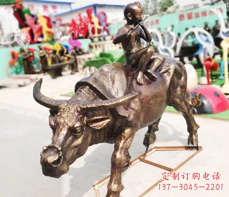广州牛郎雕塑精美绝伦的铜雕艺术