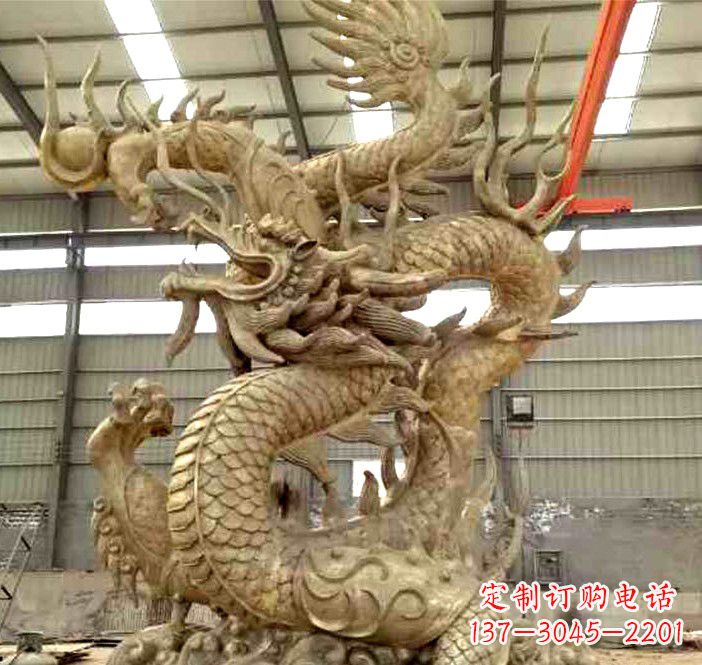 广州精美铜龙雕塑