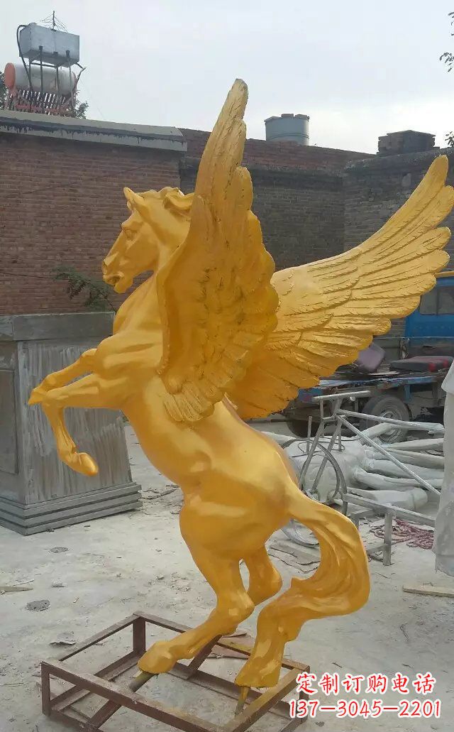 广州飞马玻璃钢仿铜动物雕塑