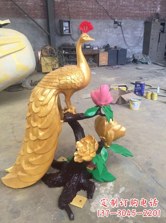 广州凤凰雕塑城市景观园林神兽百鸟之王铜雕
