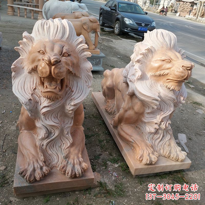 广州港币狮子爬狮雕塑