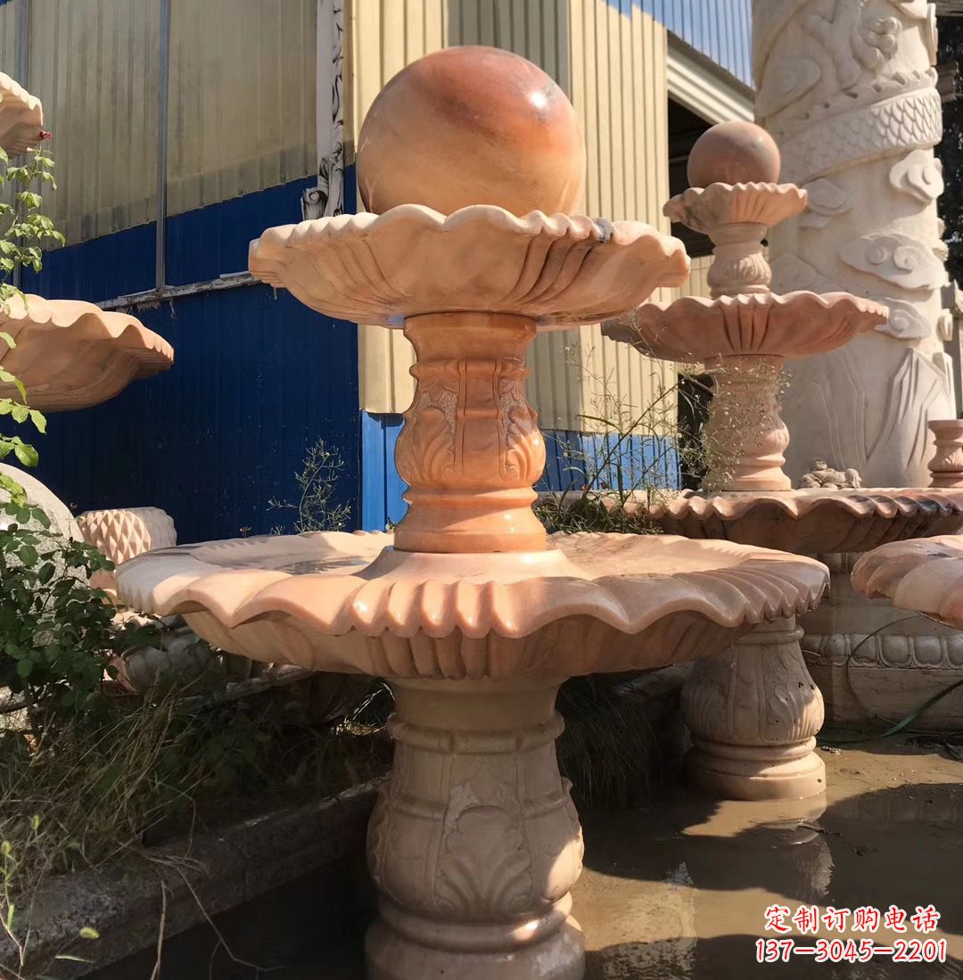 广州各类石雕风水球
